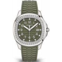 Replica Patek Philippe Aquanaut Green Dial Diamond Composite Strap Men‘s Watch 5267/200A-011