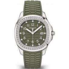 Replica Patek Philippe Aquanaut Green Dial Diamond Composite Strap Men‘s Watch 5267/200A-011