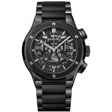 Replica Hublot Classic Fusion Aerofusion Black Magic Skeleton Dial Men‘s Watch 528.CM.0170.CM