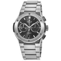 Replica Hublot Classic Fusion Chronograph Titanium 42mm Black Dial Men‘s Watch 540.NX.1170.NX