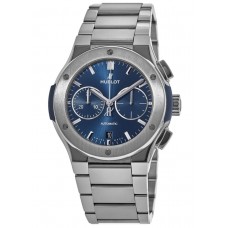 Replica Hublot Classic Fusion Chronograph Blue Dial Titanium Men‘s Watch 540.NX.7170.NX