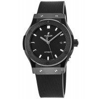 Replica Hublot Classic Fusion Automatic Black Ceramic Rubber Strap Men‘s Watch 542.CM.1171.RX