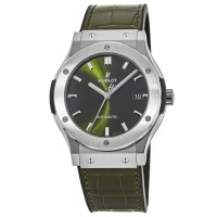 Replica Hublot Classic Fusion Automatic Green Dial 42mm Titanium Men‘s Watch 542.NX.8970.LR