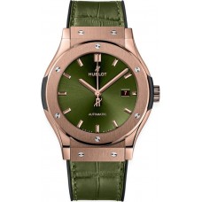 Replica Hublot Classic Fusion Automatic Green Dial Green Men‘s Watch 542.OX.8980.LR