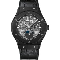 Replica Hublot Classic Fusion Aerofusion Moonphase Black Magic Men‘s Watch 547.CX.0170.LR