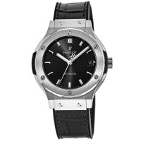 Replica Hublot Classic Fusion 38mm Black Dial Titanium Men‘s Watch 565.NX.1470.LR
