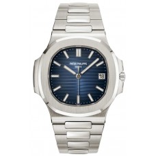 Replica Patek Philippe Nautilus Blue Dial 18K White Gold Men‘s Watch 5811/1G-001