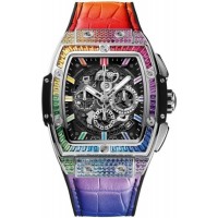 Replica Hublot Spirit of Big Bang Skeleton Dial Rubber and Men‘s Watch 641.NX.0117.LR.0999