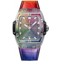 Replica Hublot Spirit of Big Bang Crystal Dial Rubber and Men‘s Watch 665.NX.9910.LR.0999