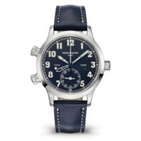Replica Patek Philippe Calatrava Pilot Travel Time Blue Dial Unisex Watch 7234G-001
