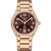 Replica Patek Philippe Twenty 4 Automatic Diamond Brown Dial Women‘s Watch 7300/1200R-001