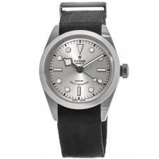 Replica Tudor Black Bay 36 Silver Dial Fabric Strap Unisex Watch 79500-0014