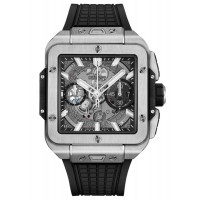 Replica Hublot Integral Black Magic Skeleton Dial Rubber Strap Men‘s Watch 821.NX.0170.RX