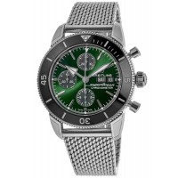 Replica Breitling Superocean Heritage Chronograph 44 Green Dial Steel Men‘s Watch A13313121L1A1