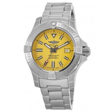 Replica Breitling Avenger Automatic 45 Seawolf Yellow Dial Steel Men‘s Watch A17319101I1A1