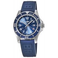 Replica Breitling Superocean II 44 Gun Blue Dial Blue Rubber Strap Men‘s Watch A17392D81C1S1-SD