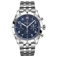 Replica Breitling Classic Avi Chronograph 42 Tribute to Vought F4U Corsair Blue Dial Steel Men‘s Watch A233801A1C1A1