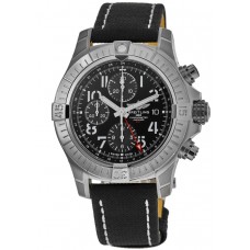Replica Breitling Avenger Chronograph GMT 45 Black Dial Men‘s Watch A24315101B1X2
