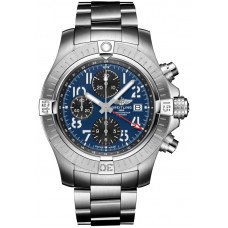 Replica Breitling Avenger Chronograph GMT 45 Blue Dial Steel Men‘s Watch A24315101C1A1