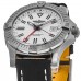 Replica Breitling Avenger Automatic GMT 43 White Dial Leather Deployment Strap Men‘s Watch A32397101A1X2