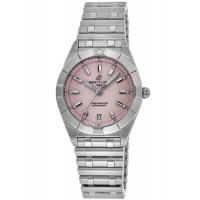Replica Breitling Chronomat Quartz 32 Pink Dial Steel Women‘s Watch A77310101K1A1