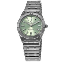 Replica Breitling Chronomat Quartz 32 Green Dial Steel Women‘s Watch A77310101L1A1