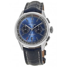 Replica Breitling Premier B01 Chronograph 42 Blue Dial Blue Men‘s Watch AB0118221C1P1
