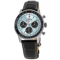 Replica Breitling Navitimer B01 Chronograph 43 Ice Blue Dial Men‘s Watch AB0138241C1P1