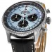 Replica Breitling Navitimer B01 Chronograph 43 Ice Blue Dial Men‘s Watch AB0138241C1P1