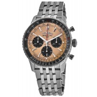 Replica Breitling Navitimer B01 Chronograph 43 Copper Dial Steel Men‘s Watch AB0138241K1A1