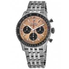 Replica Breitling Navitimer B01 Chronograph 43 Copper Dial Steel Men‘s Watch AB0138241K1A1