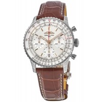 Replica Breitling Navitimer B01 Chronograph 41 Silver Dial Men‘s Watch AB0139211G1P1