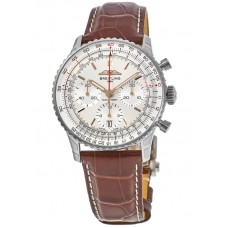 Replica Breitling Navitimer B01 Chronograph 41 Silver Dial Men‘s Watch AB0139211G1P1