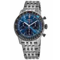Replica Breitling Navitimer B01 Chronograph 41 Blue Dial Steel Men‘s Watch AB0139241C1A1