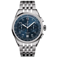 Replica Breitling Premier B01 Chronograph 42 Blue Dial Steel Men‘s Watch AB0145171C1A1