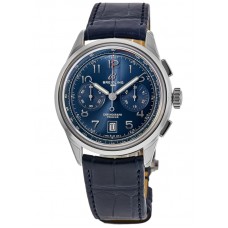 Replica Breitling Premier B01 Chronograph 42 Blue Dial Men‘s Watch AB0145171C1P2
