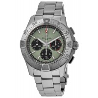 Replica Breitling Avenger B01 Chronograph 44 Green Dial Steel Men‘s Watch AB0147101L1A1