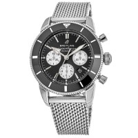 Replica Breitling Superocean Heritage II Chronograph 44 Automatic Black Ceramic Steel Men‘s Watch AB0162121B1A1