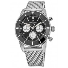 Replica Breitling Superocean Heritage II Chronograph 44 Automatic Black Ceramic Steel Men‘s Watch AB0162121B1A1