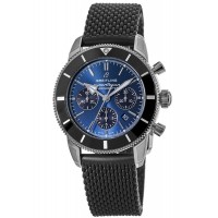 Replica Breitling Superocean Heritage II B01 Chronograph 44 Blue Dial Rubber Strap Men‘s Watch AB0162121C1S1