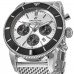 Replica Breitling Superocean Heritage II Chronograph 44 Black &Silver Dial Steel Mesh Band Men‘s Watch AB0162121G1A1