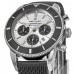 Replica Breitling Superocean Heritage II Chronograph 44 Silver Dial Rubber Strap Men‘s Watch AB0162121G1S1