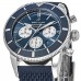 Replica Breitling Superocean Heritage II Chronograph 44 Blue Dial Rubber Strap Men‘s Watch AB0162161C1S1