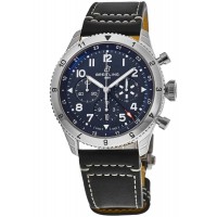 Replica Breitling Super Avi B04 Chronograph GMT 46 Tribute to Vought F4U Corsair Blue Dial Men‘s Watch AB04451A1C1X1