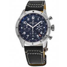 Replica Breitling Super Avi B04 Chronograph GMT 46 Tribute to Vought F4U Corsair Blue Dial Men‘s Watch AB04451A1C1X1
