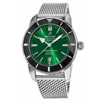 Replica Breitling Superocean Heritage 42 Green Dial Steel Bracelet Men‘s Watch AB2010121L1A1