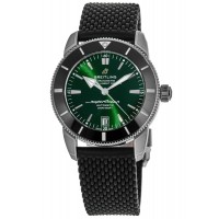 Replica Breitling Superocean Heritage 42 Green Dial Rubber Strap Men‘s Watch AB2010121L1S1