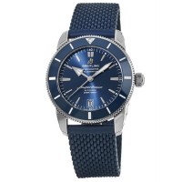 Replica Breitling Superocean Heritage II Automatic 42 Blue Dial Rubber Strap Men‘s Watch AB2010161C1S1