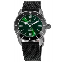 Replica Breitling Superocean Heritage B20 Automatic 46 Green Dial Black Rubber Men‘s Watch AB2020121L1S1
