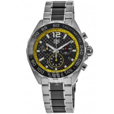 Replica Tag Heuer Formula 1 Chronograph Black Dial Steel &Ceramic Men‘s Watch CAZ101AC.BA0843